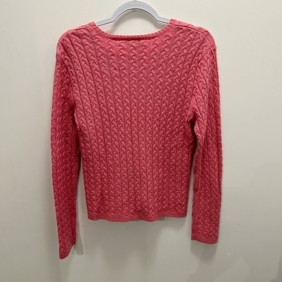 TALBOTS | Rose Pink Cable Knit Sweater - Picture 3 of 3